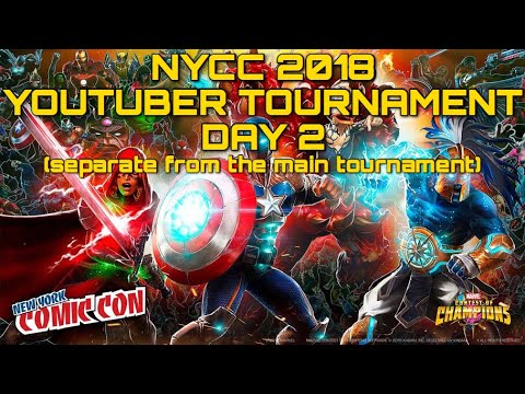NYCC 2018 Youtuber BEAT THE BOSS Tournament Day 2 | Marvel Contest of Champions