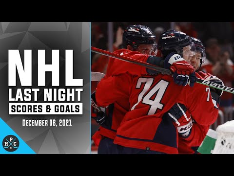 NHL Last Night: All 40 Goals and Scores on December 06, 2021