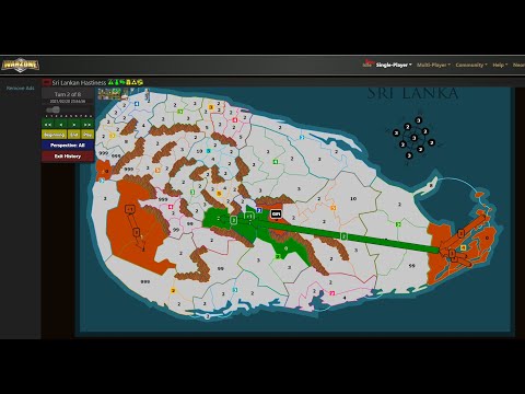 Warzone - Level # 157 Sri Lanken Hastiness (in 8 turns - Gold Star) HD