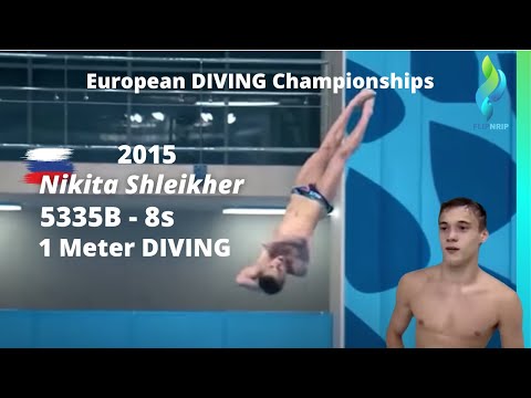 2015 Nikita Shleikher – Europameisterschaften 1-Meter-Wasserspringen – 5335B