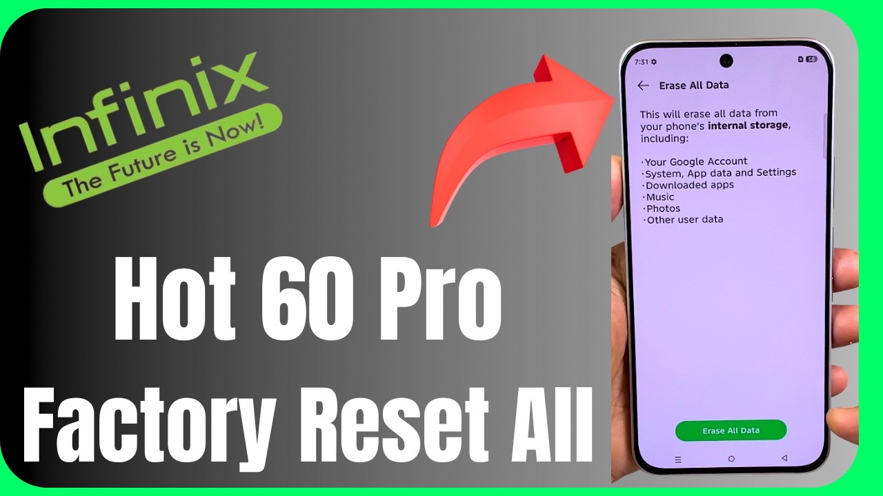 Reset Infinix Hot 60 Pro to Factory Settings | Easy Method