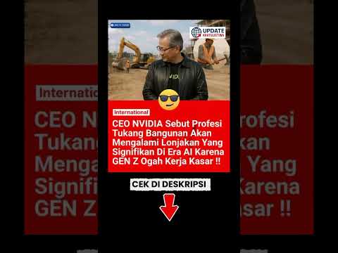 "Profesi Tukang Bangunan Akan Jadi Rebutan di Era AI!" #AI #NVIDIA #Technology #FutureOfWork