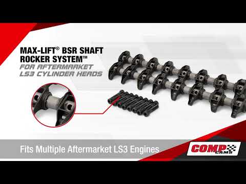 COMP Cams® Max-Lift™ BSR Shaft Rocker Systemfor Aftermarket LS3-Style Cylinder Heads