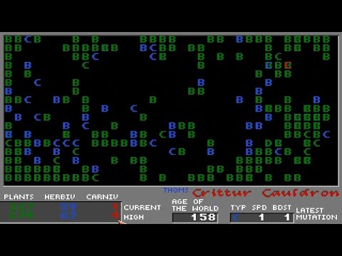AMIGA Crittur Cauldron by Thom Robertson SIMULATOR LIFE 1993 AMIGA CD Aminet Games GTISchatztruhe