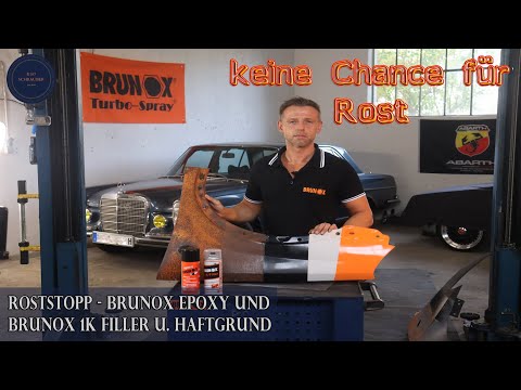BRUNOX Epoxy Rust Stop and BRUNOX 1K Filler Application - Rust Stop - Primer and Filler