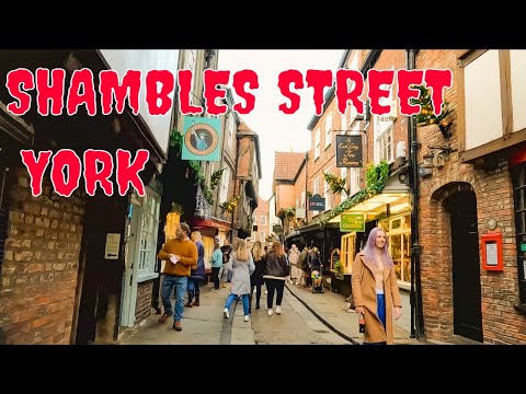 Famous Shambles Street of YORK Walking Tour | England UK | Travel MG