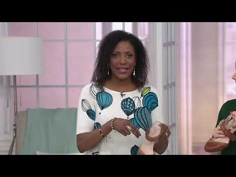 Clarks Collection Leather Heeled Mary Janes - Valarie Rally on QVC