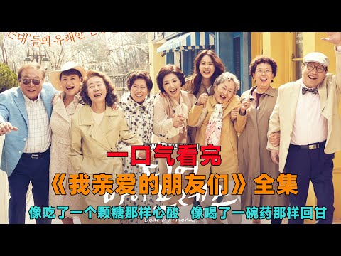 一口气看完韩剧我亲爱的朋友们；温暖治愈韩剧，拍给年轻人看的老人们的故事，像吃了一个糖那样心酸，像喝了一碗药那样回甘！豆瓣评分高达9.5，罗文姬，赵寅成，尹汝贞主演，#韩剧#我亲爱的朋友们#大鱼解说