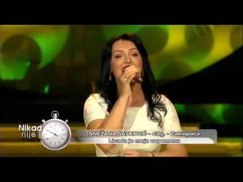 Snezana Savkovic - Livada je moja uspomena - (live) - Nikad nije kasno - EM 06 - 06.11.2016