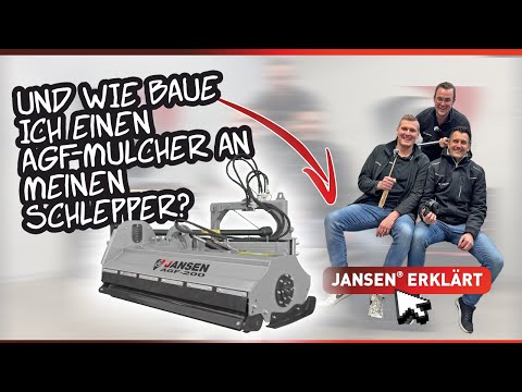 🚜🔧 It's that easy! Attaching the Jansen AGF embankment mower to your tractor 🌱✨