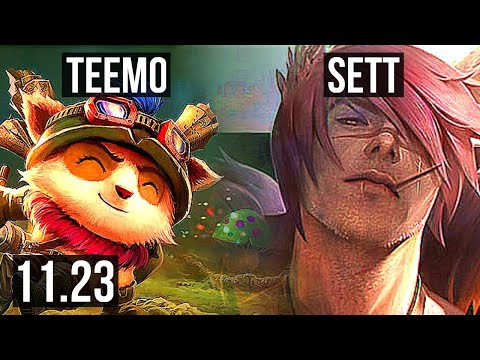 TEEMO vs SETT (TOP) (DEFEAT) | Rank 4 Teemo | EUW Grandmaster | 11.23