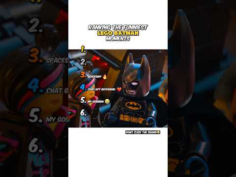 Ranking The Funniest Lego Batman Moments 😭