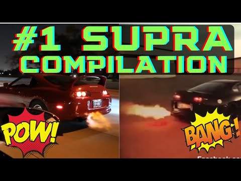 The ULTIMATE Toyota SUPRA Burnout & Antilag Compilation - 2JZGTE - AMAZING SOUNDS & LOUD BACKFIRES!