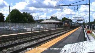 preview picture of video 'High Speed Amtrak Trains in Mansfield, MA'