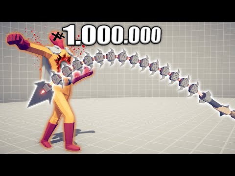 1.000.000 DAMAGE INFERNAL WHIP 1 vs 1 TOURNAMENT - TABS | Totally Accurate Battle Simulator 2023