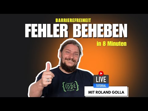 Barrierefreies Webdesign Tutorial: WCAG Standards und Alt-Text Fehler in 8 Minuten beheben