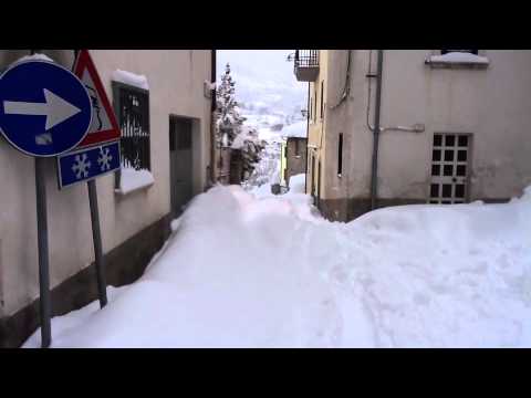 Neve Tornimparte Abruzzo 04/02/2012 emergenza neve