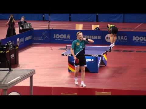 NDM Trier 2010 Timo Boll-Christian Süß Finale  T.3 Satz Nationale Deutsche Meisterschaften