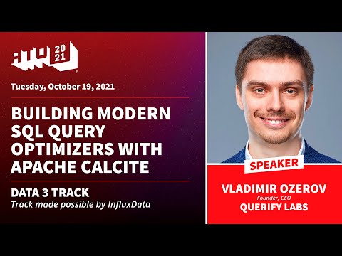Building Modern SQL Query Optimizers with Apache Calcite