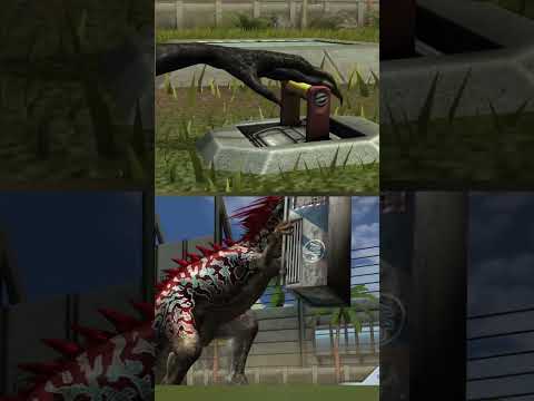 Indominus Rex VS Indoraptor Feeding animation | Jurassic world the game