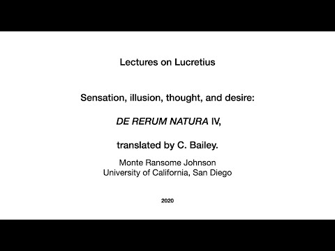 Lucretius De Rerum Natura 4