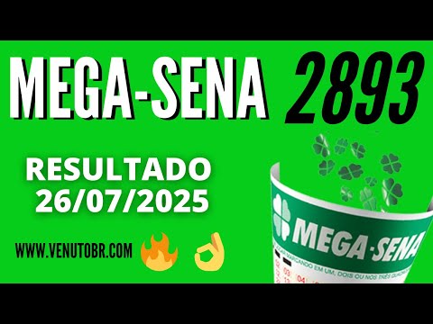🍀 Resultado Mega-Sena 2893