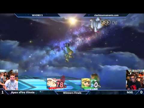 WHOBO 5 - Apex Vinnie vs MJG - Winners Finals - SSBB