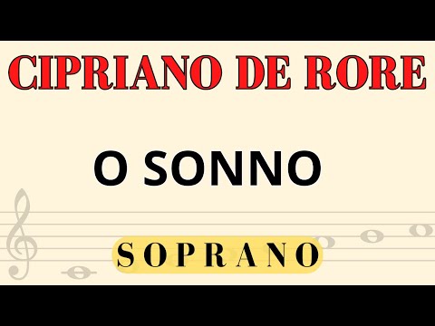 Cipriano de Rore - O sonno, soprano part