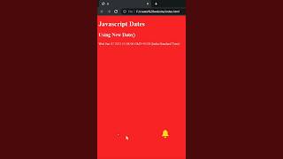 #javascript CURRENT DATE And TIME| #shorts #shortsfeed #ytviralshorts #coding #youtubeshorts