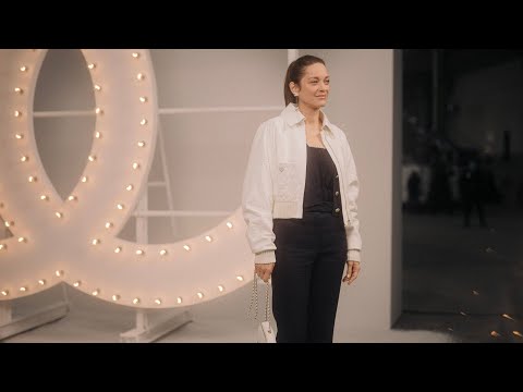 Marion Cotillard with Caroline de Maigret after the Spring-Summer 2021 Ready-to-Wear Show — CHANEL