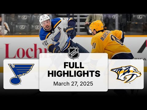 NHL Highlights | Blues vs. Predators - March 27, 2025