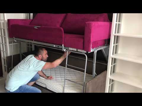 Canapea cu pat supraetajat