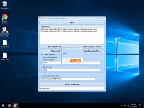 JSON To XML Converter Software