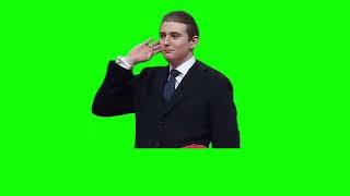 Barron Trump receives a standing ovation green screen