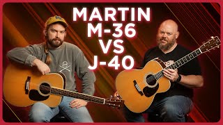 Video thumbnail for Martin's Under Appreciated 0000 Guitars Battle It Out! Martin M-36 vs J-40 by Alamo Music Center
