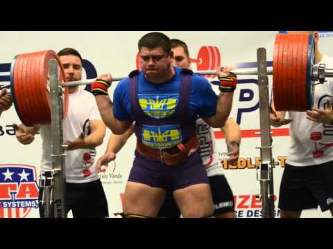 WC Powerlifting 2015 - Oleksiy Bychkov - 415kg squat