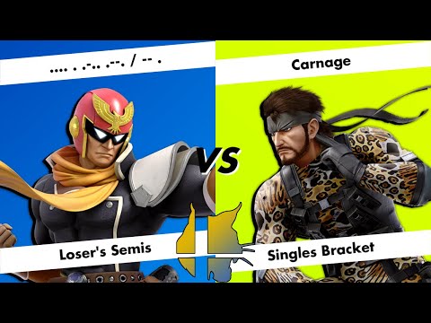 The Den 4: Fall 2022 - Loser's Semis - .... . .-.. .--. / -- . (Captain Falcon) vs Carnage (Snake)