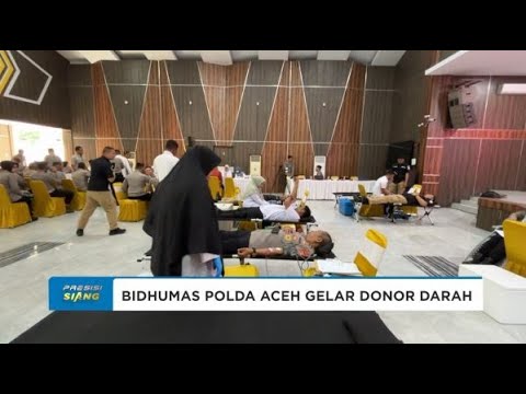 POLDA ACEH GELAR DONOR DARAH HUT KE 73 HUMAS POLRI