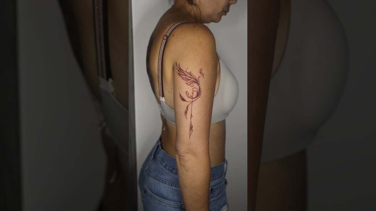 Minimalist bird tattoo #fenix #birds #minimalist