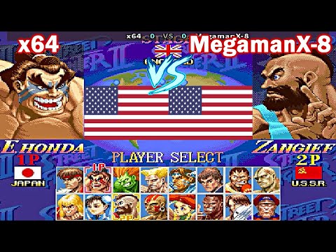 Super Street Fighter II X: Grand Master Challenge - x64 vs MegamanX-8