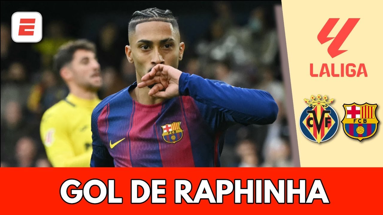 BARCELONA toma ventaja 1-0 ante VILLARREAL con gol de RAPHINHA desde el punto penal | La Liga