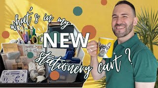 STATIONERY CART Setup!  Organising journaling supplies + art media | IKEA + MUJI storage