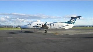preview picture of video 'Air New Zealand ► Beechcraft 1900D ► Startup - Taxi - Takeoff ✈ Tauranga Airport, New Zealand'
