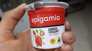 epigamia GREEK YOGURT Strawberry Flavour Full Review Price And Taste