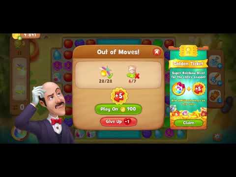 Stage 8 - 20 Golden Cup after 8526 ☆ Gardenscapes