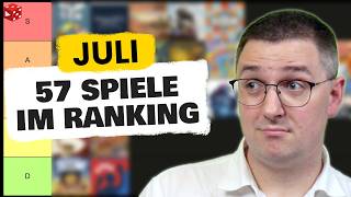 Ranking Juli 26 | 56 Brettspiele vom Top Highlight bis zur absoluten Enttäuschung