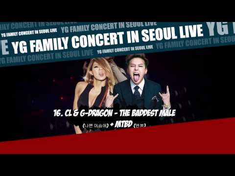 [YG FAMILY CONCERT] 16. CL & GD - The Baddest Male + MTBD [YG FAMILY CONCERT IN SEOUL LIVE - 2014]