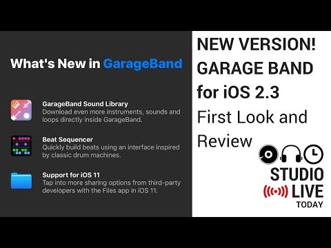 New Version! GarageBand for iOS 2.3 First Look (iPad/iPhone)