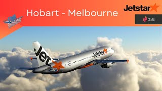 MSFS LIVE | Hobart - Melbourne | JetStar A320 | MSFS