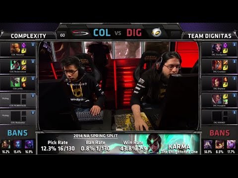 compLexity vs Dignitas | S4 NA LCS Summer split 2014 SuperWeek 1 Day 1 | COL vs DIG G4